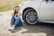 Car troubles cause a roadside emergency.