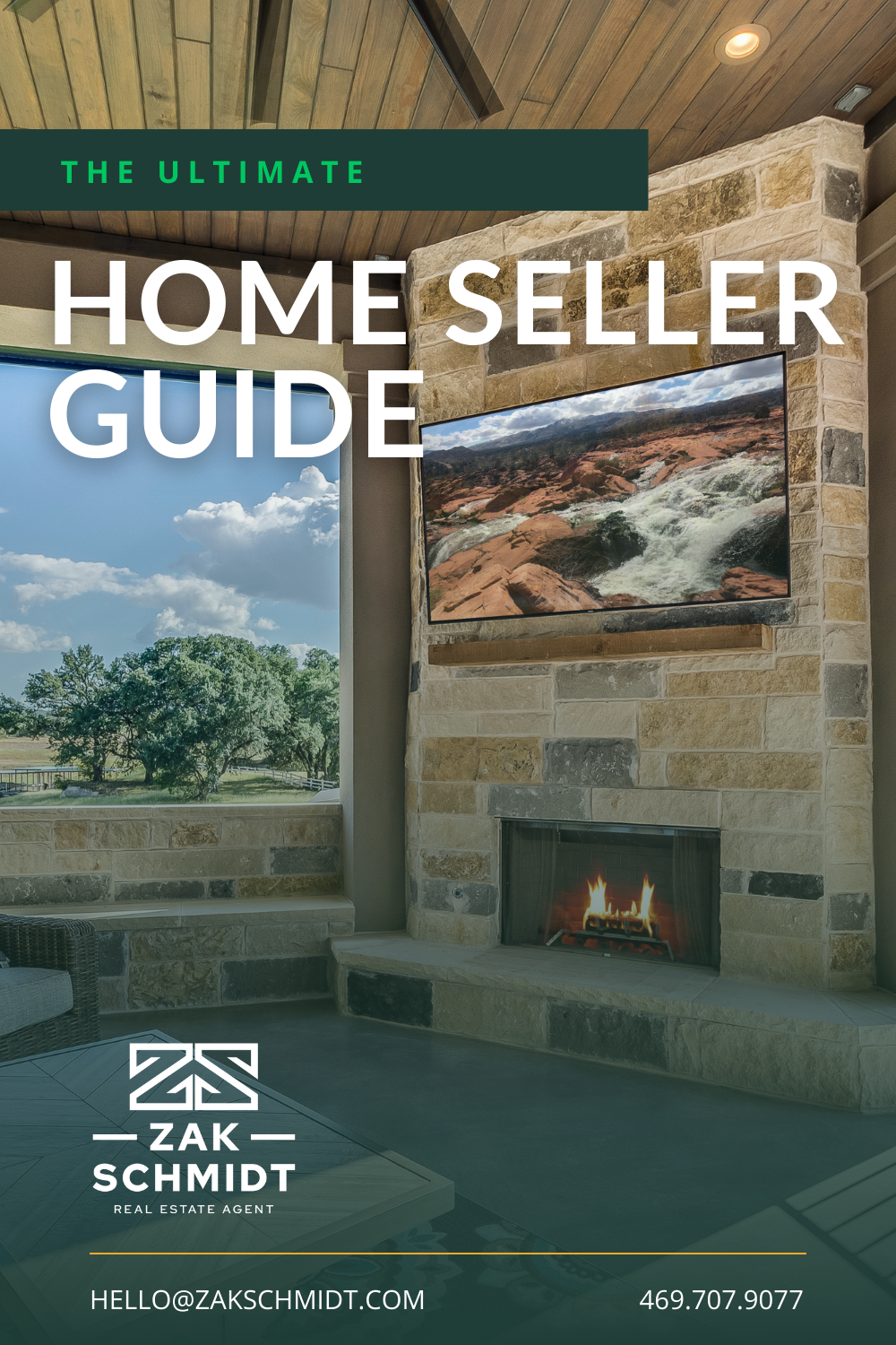 The cover of the ultimate home seller guide by zak schmidt