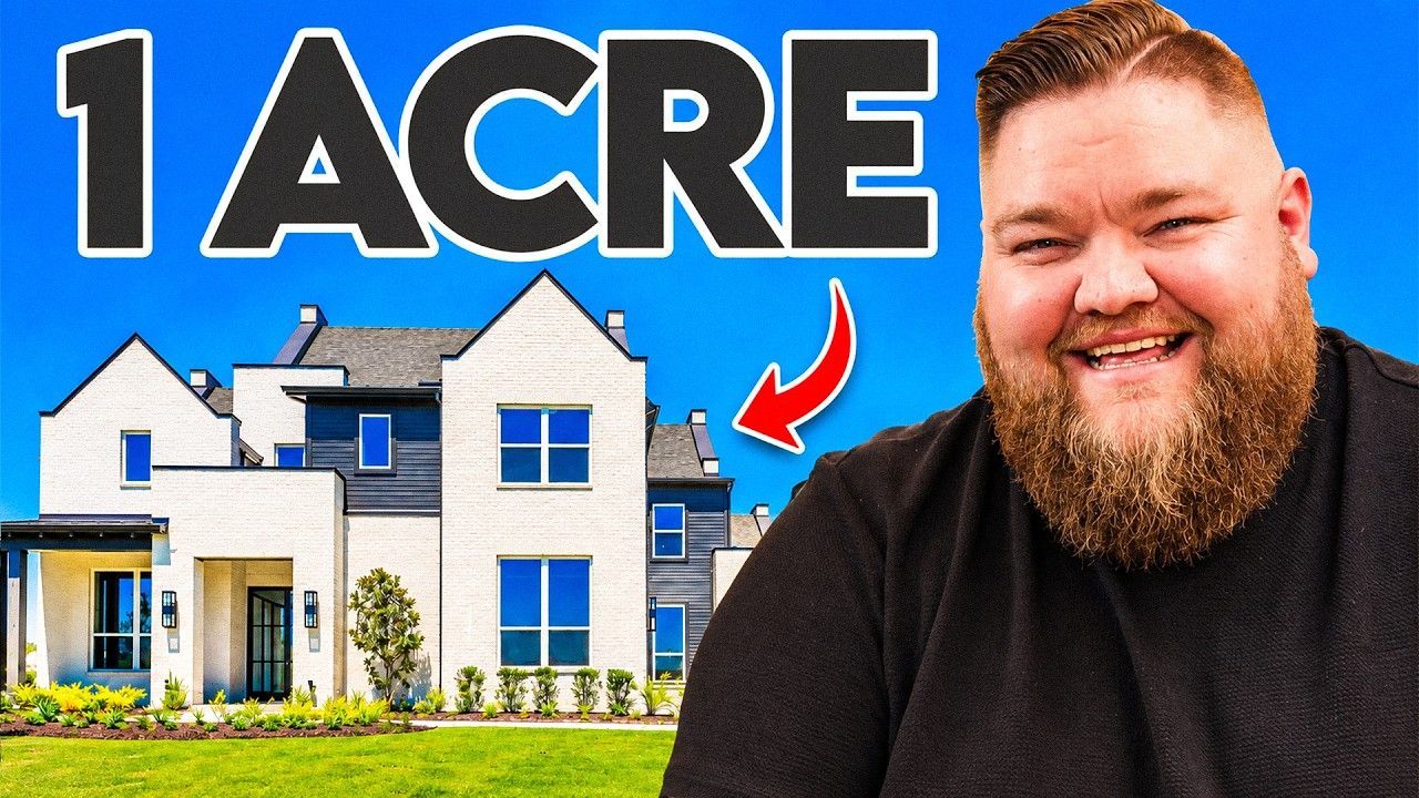 But today, this house behind me is almost 3,600 square feet on one floor, and it's on an