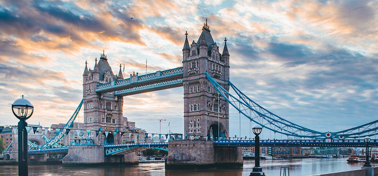 The tower bridge is a suspension bridge over a river in london.