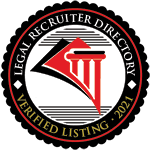 The logo for the legal recruiter directory is a verified listing.
