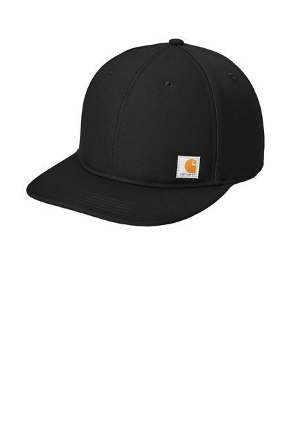 Brown Carhartt baseball cap with curved brim and logo patch.