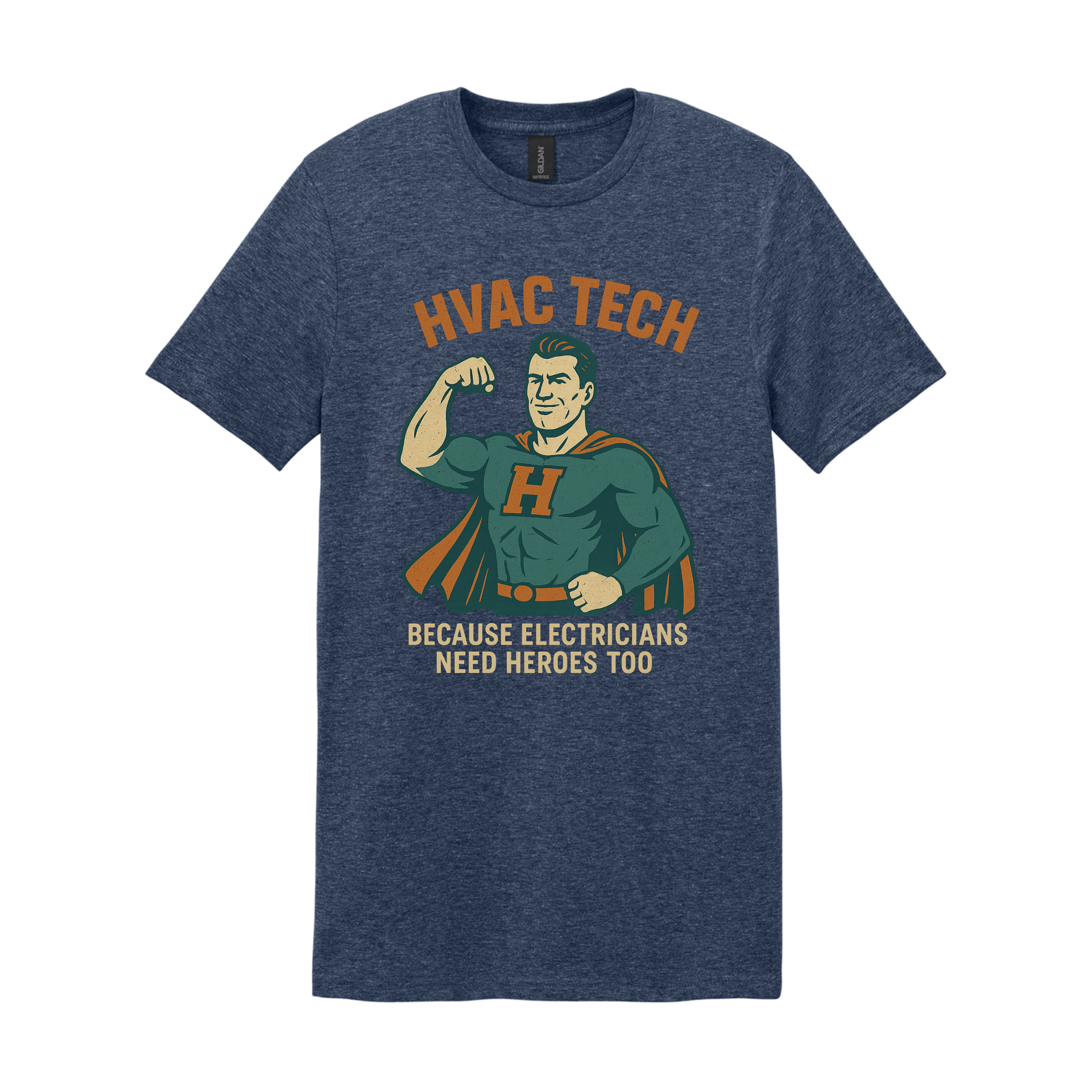 Blue t-shirt with 