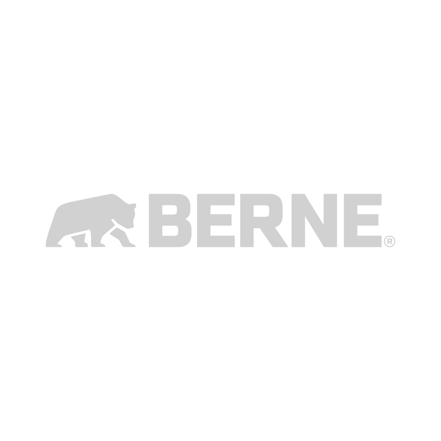 Grey bear logo beside the word 