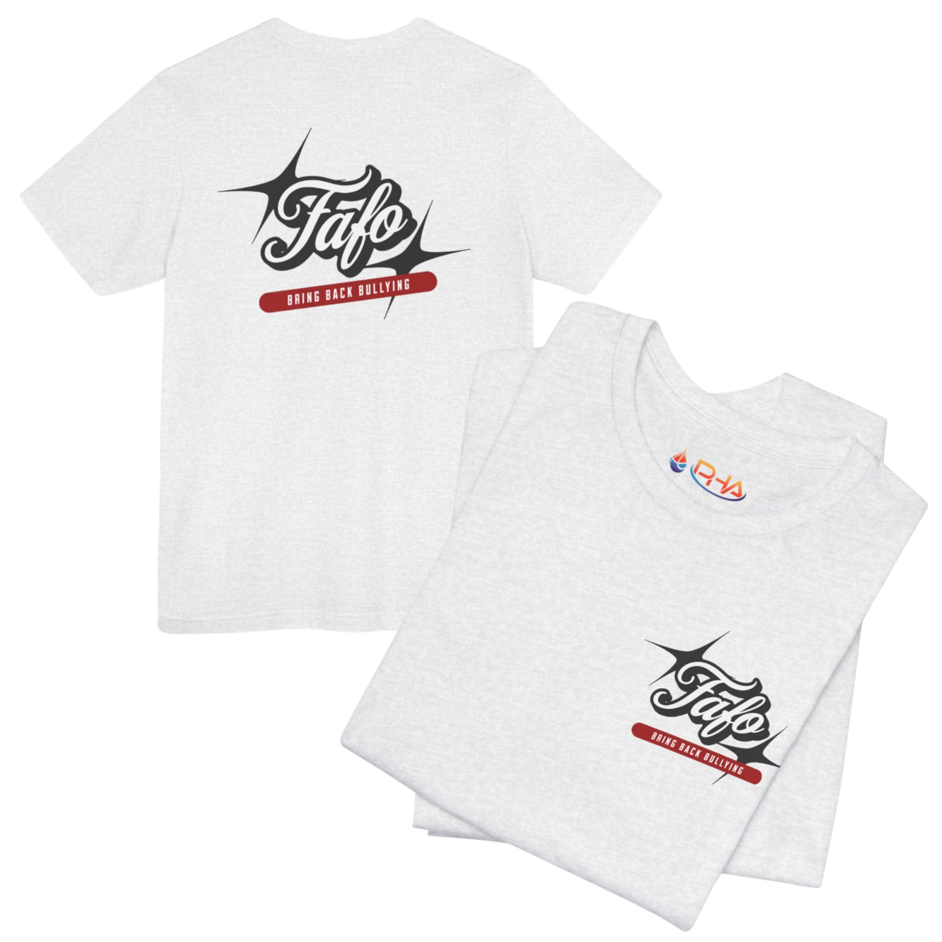 White t-shirts with 