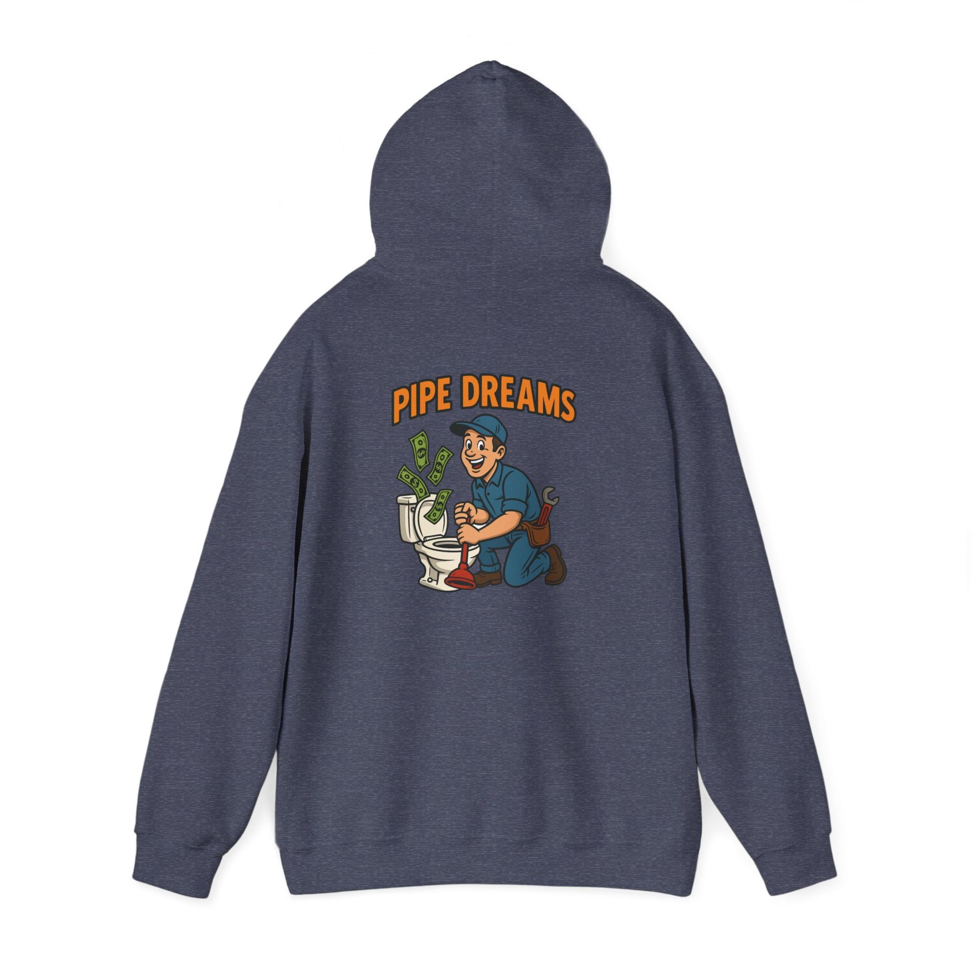 Blue hoodie with