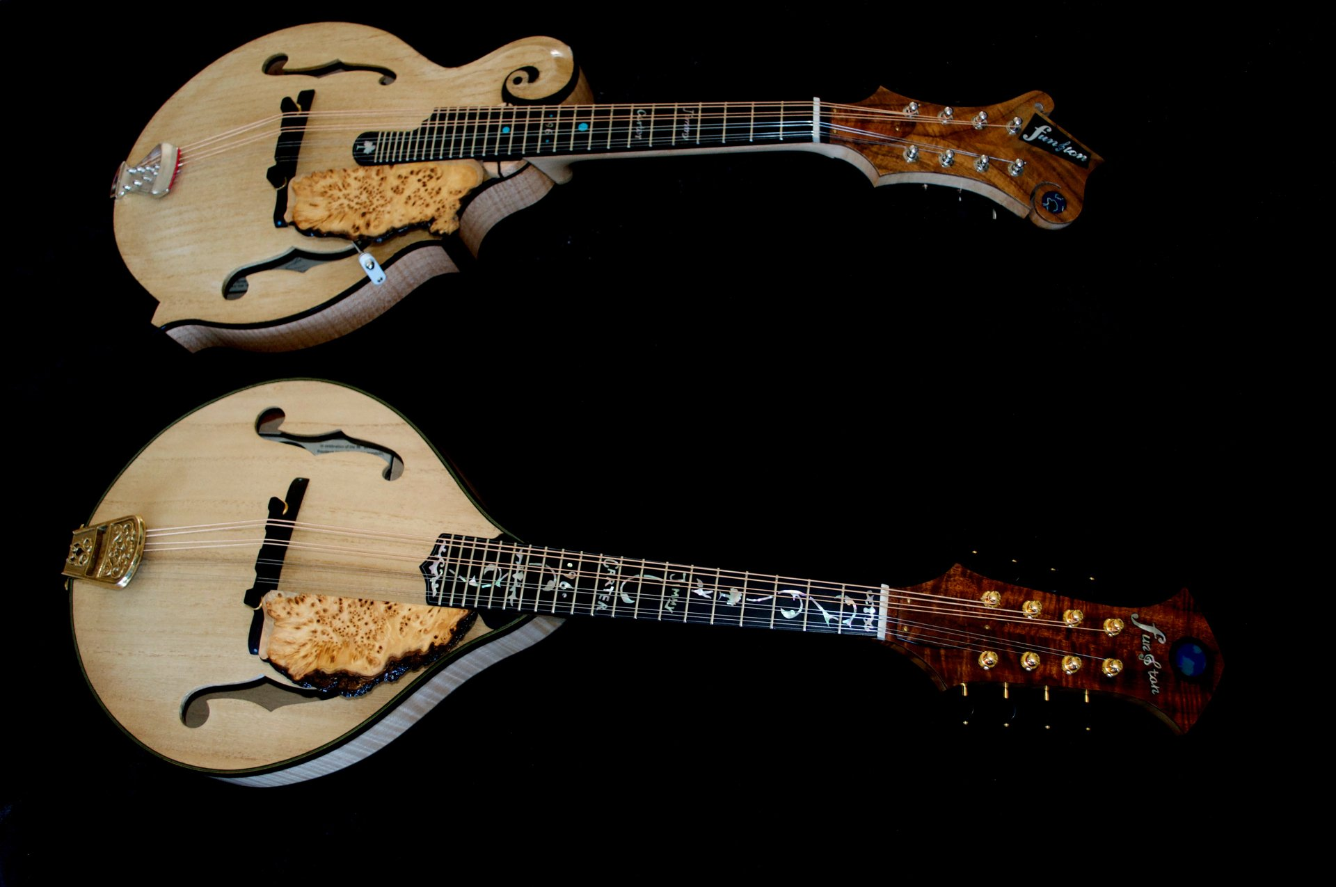 Funston F5 and A5 mandolins in the President Carter Legacy Collection