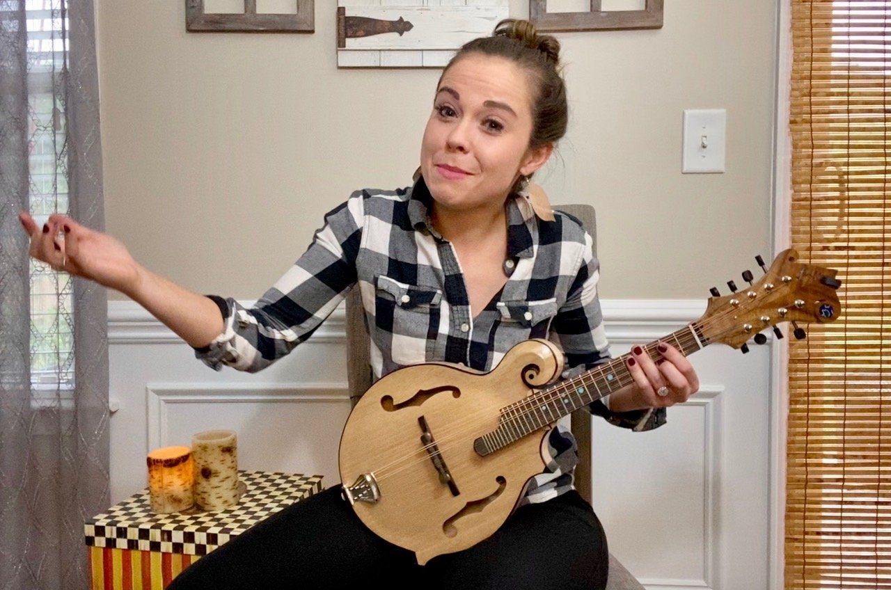 Sierra Hull in Nashville with Funston F5 mandolin to play a tribute to President Jimmy Carter on his 96th birthday