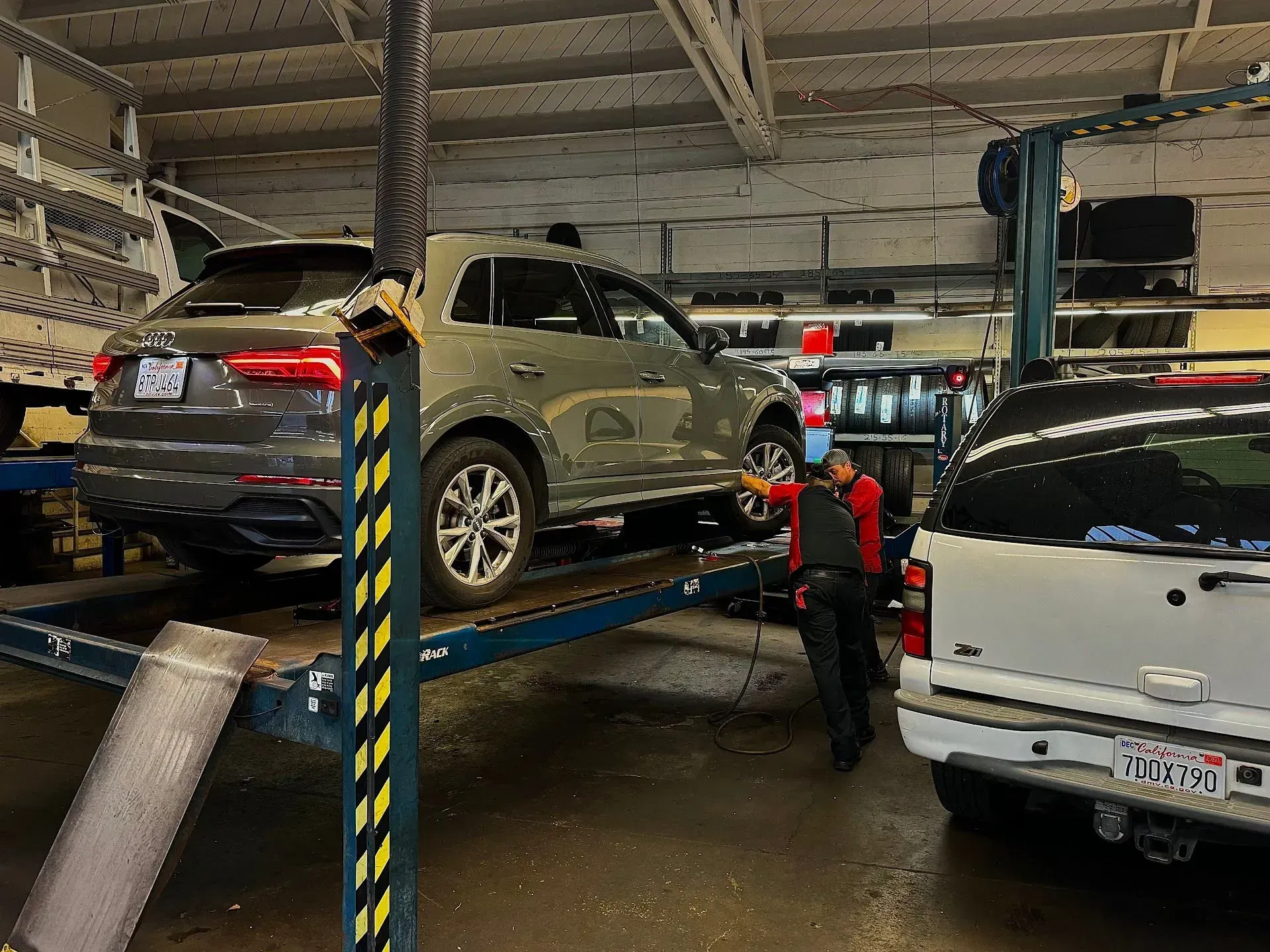 SUV On Alignment Rack Inside Auto Repair Shop | Brake And Wheel Service Center LLC