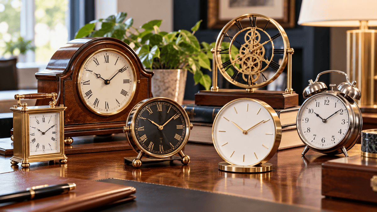 desk and table clocks