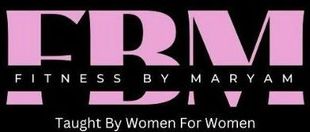 The logo for firm fitness by maryam taught by women for women