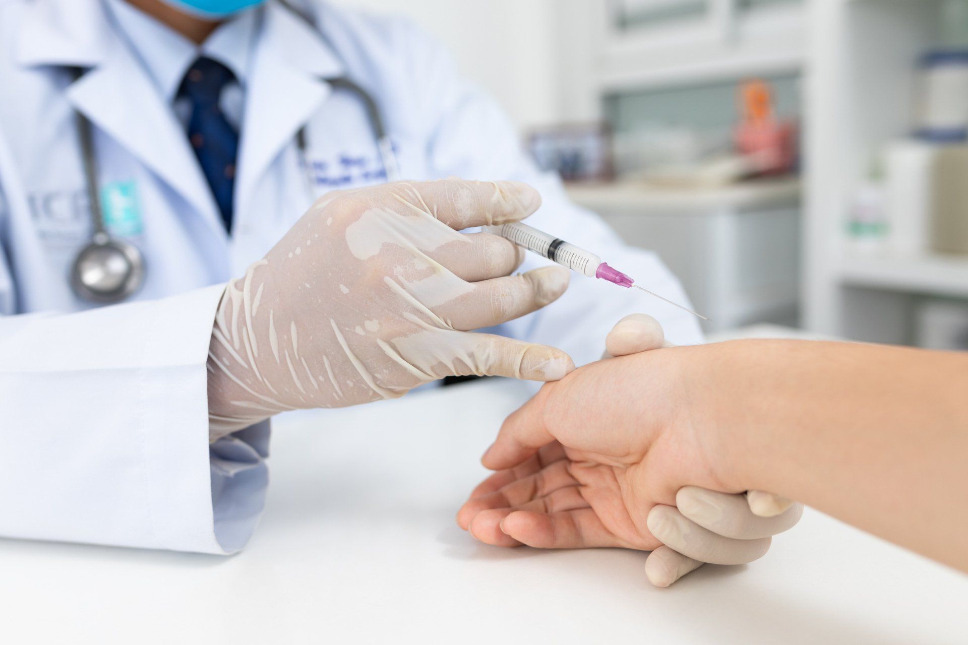 Person with Arm Bracing — DFW, TX — Texas Non-Surgical Orthopedic