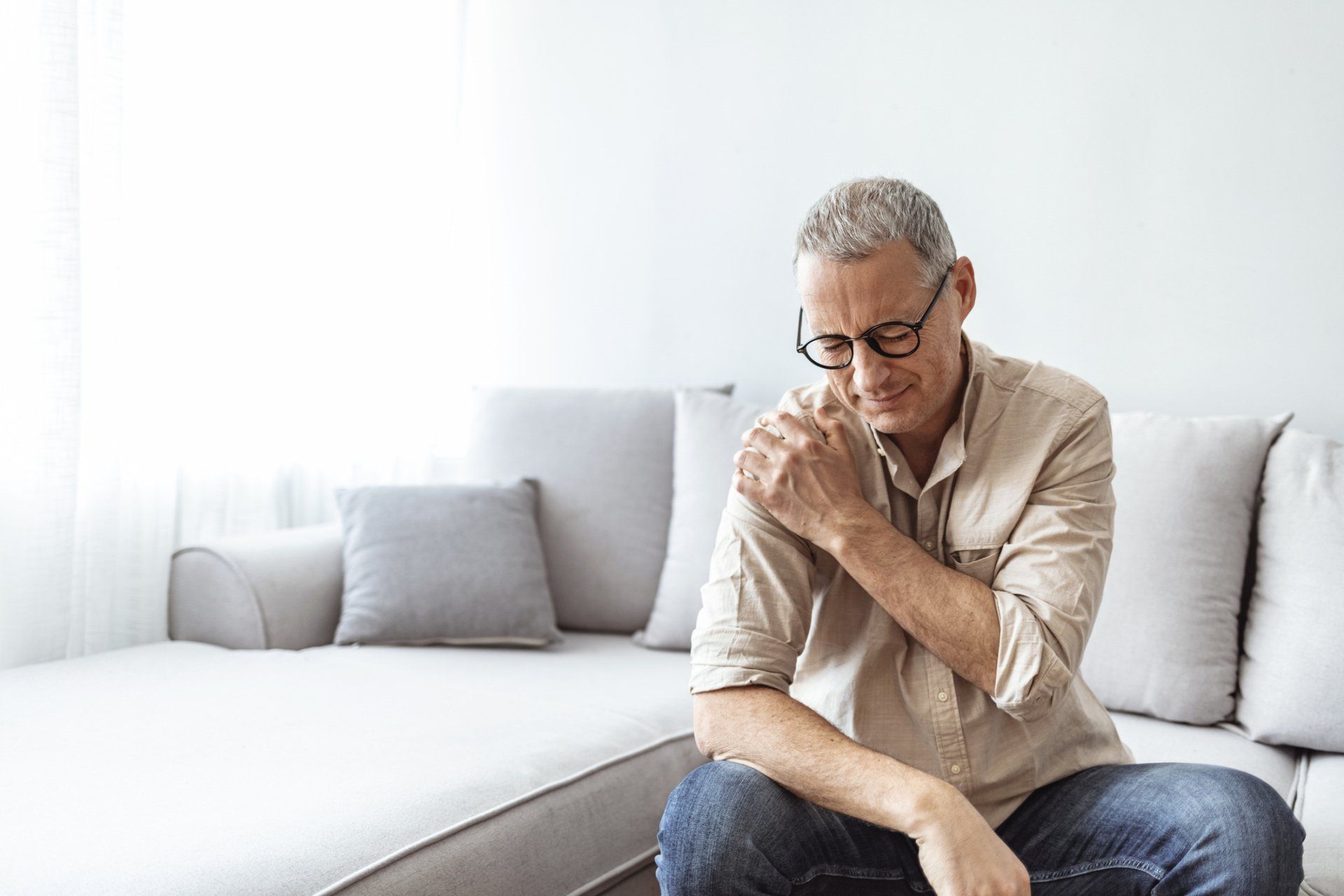 Person with Arm Bracing — DFW, TX — Texas Non-Surgical Orthopedic