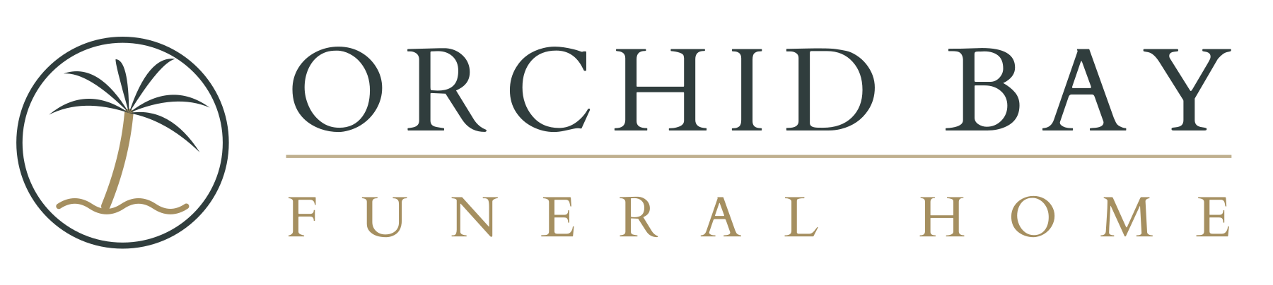 The logo for sample funeral home is shown on a white background.