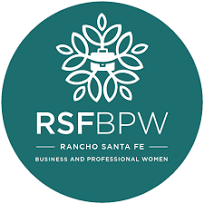 A logo for rancho santa fe business and professional women