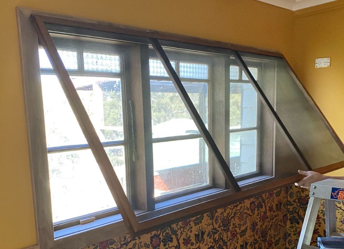 A Close up Of an Open Window with A Mosquito Net — Midges No More in Taree, NSW