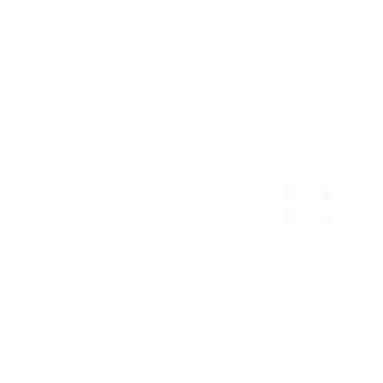 Quatre petits carrés gris disposés dans une grille 2x2 sur fond blanc.