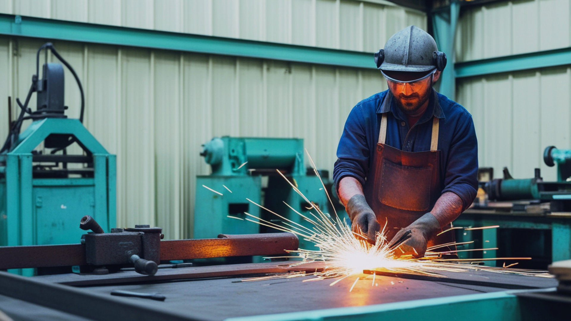 tradespeople work