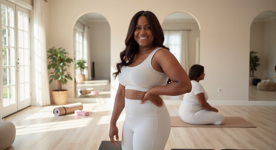 Her Form founder Khiara smiling warmly embodying the vision and support of Her Form Studio.