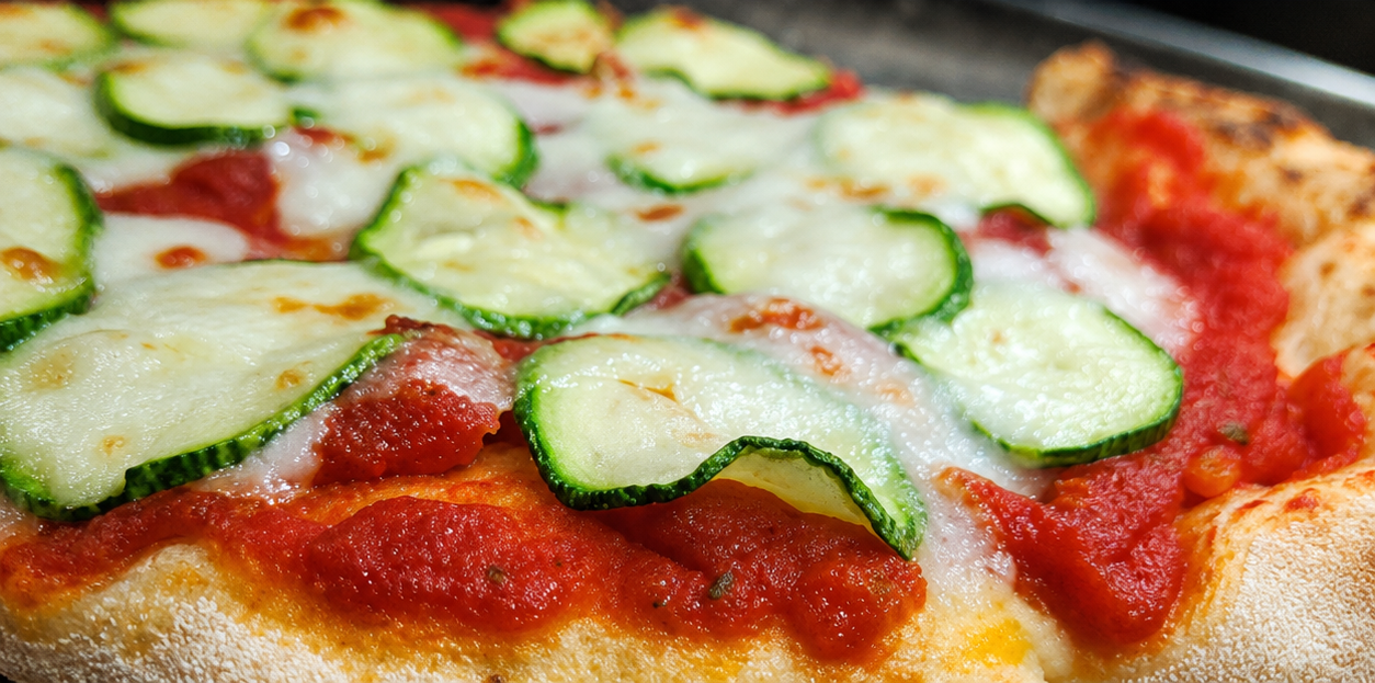 pizza con zucchine