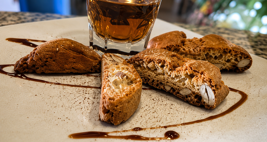 vin santo e cantucci toscani