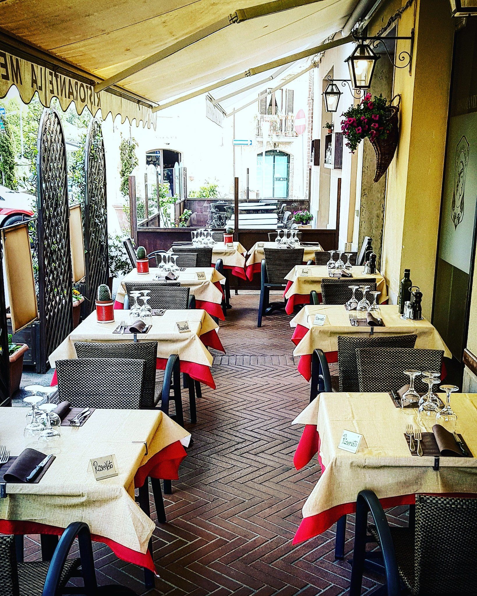 veranda estiva del ristorante