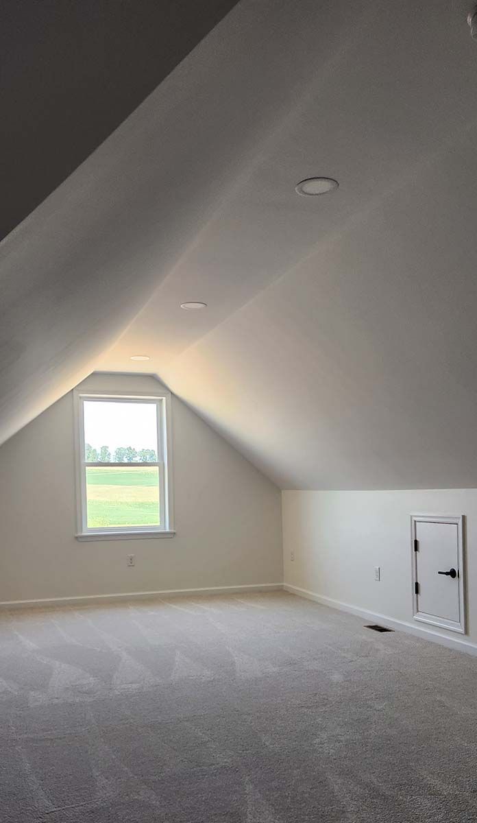 Attic with small area for storage