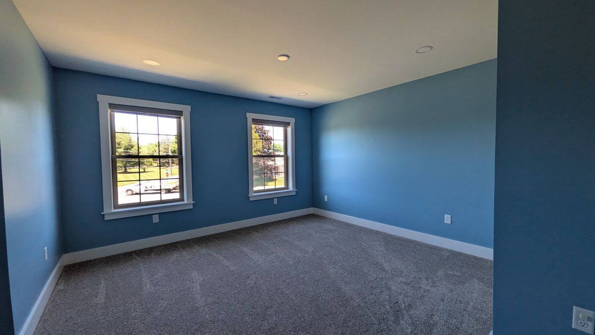 Bedroom with recessed lighting