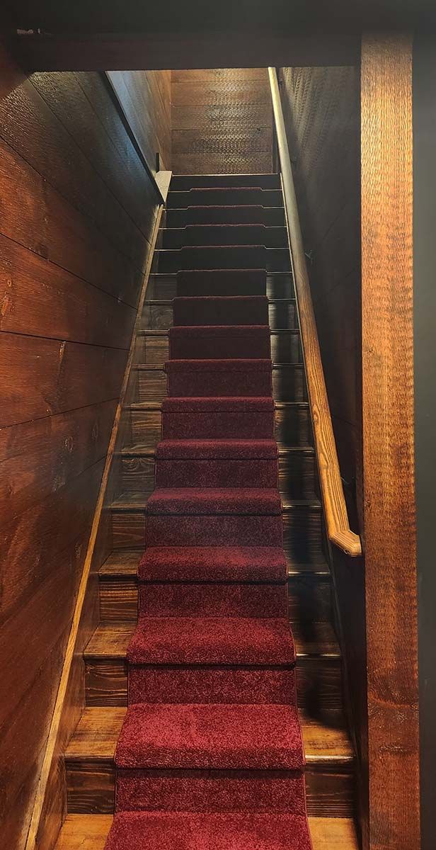 Stairwell to the mancave