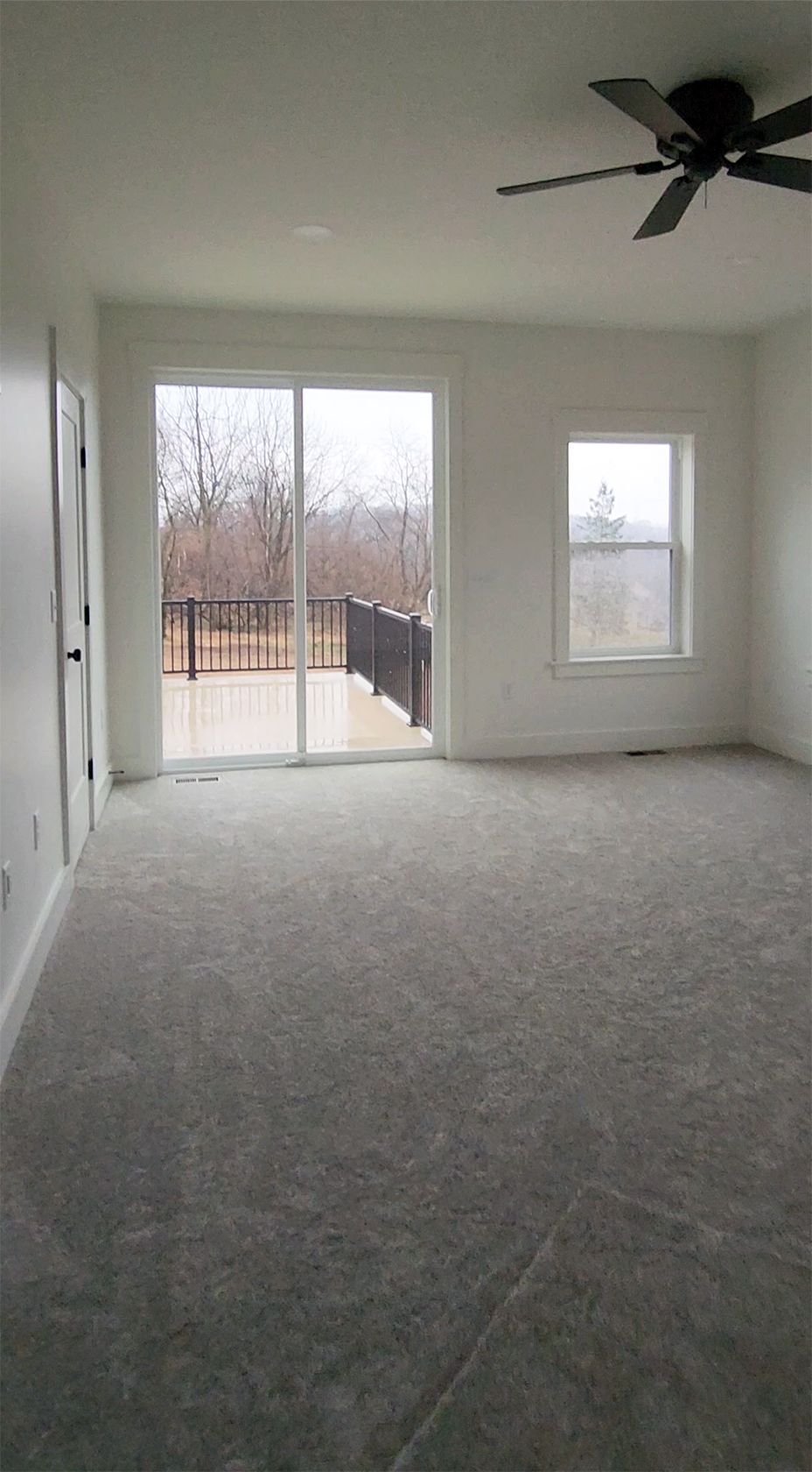 bedroom with balcony