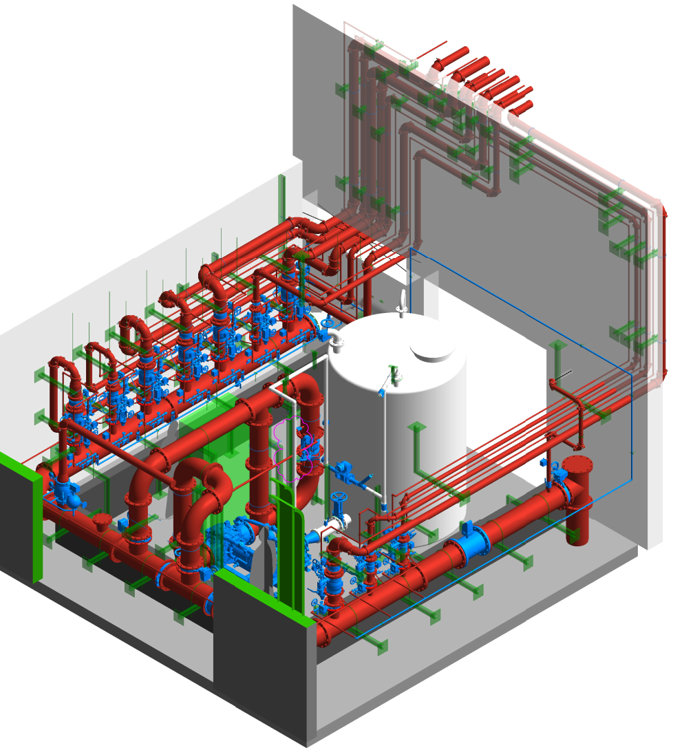 Fire protection model for a special hazard pharmaceutical project