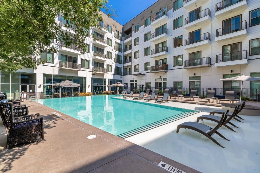 Swimming pool at Marq on Burnet in Austin, TX.