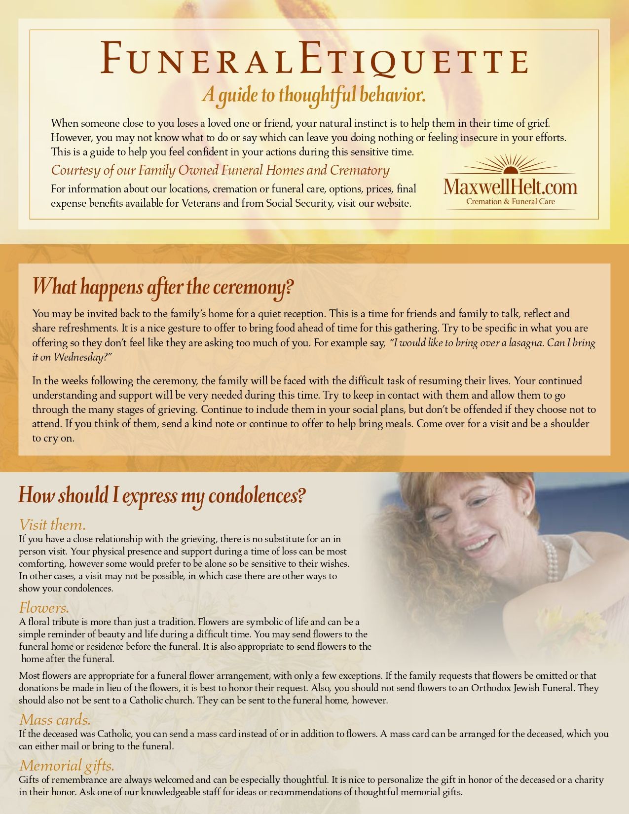 Dale Ranck Cremation Funeral Care Things To Remember