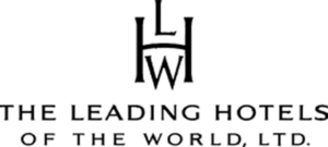 The Leading Hotels of the World logo: Black stylized letters LWH above text 