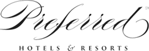 Preferred Hotels & Resorts logo in elegant script font. Text below reads 