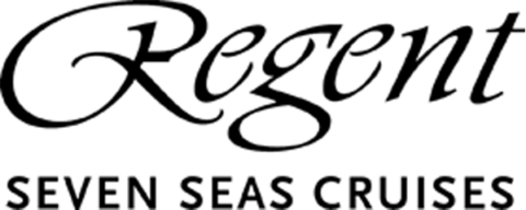Regent Seven Seas Cruises logo, black script text on white.