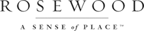 Rosewood Hotels & Resorts logo, text on white background. 