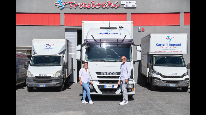Il team di Castelli Romani Traslochi al lavoro