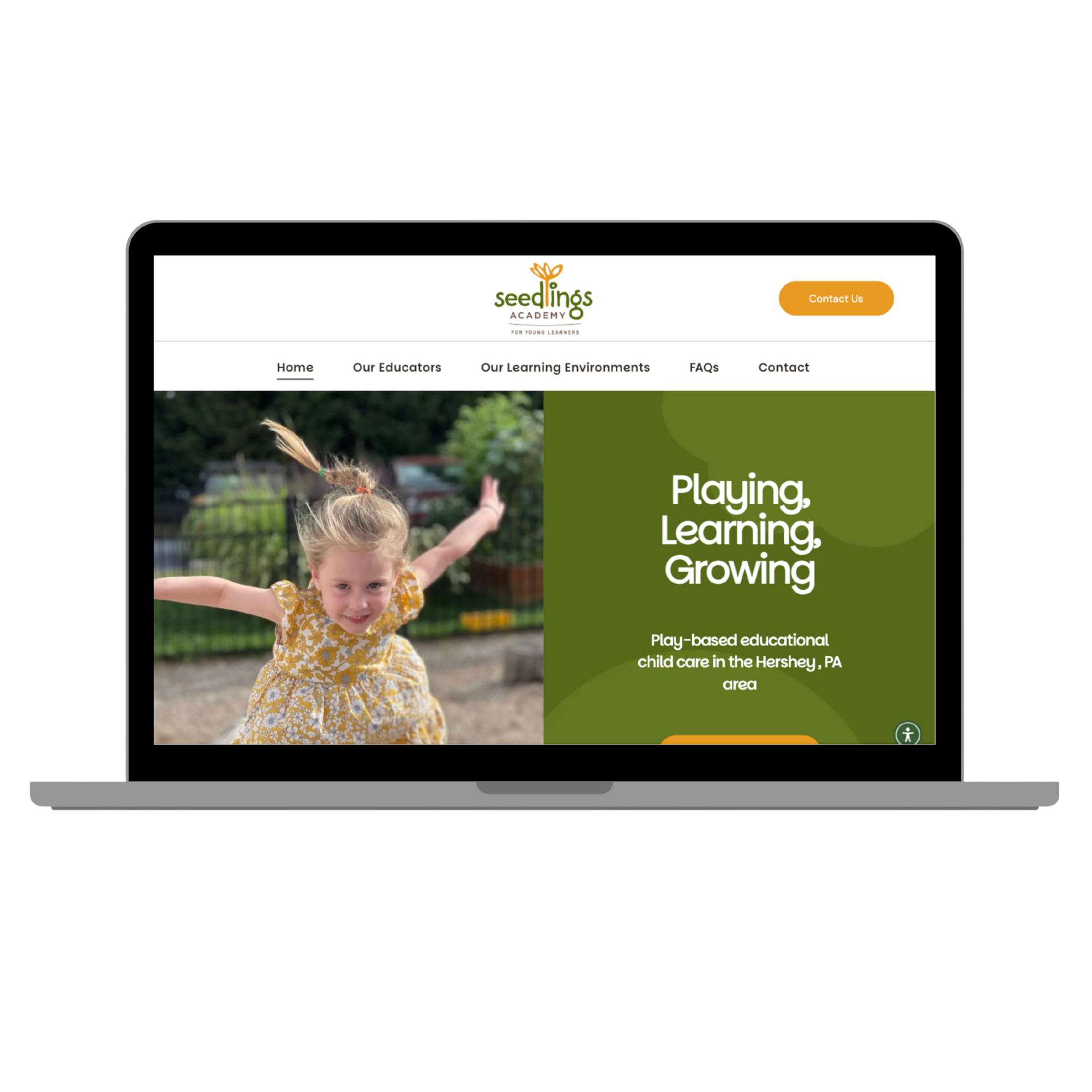 Desktop and phone mockup showing veterinary and bed & breakfast websites in Lancaster, PA