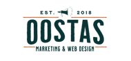 Digital marketing by Oostas in Lancaster, PA A logo for a company called oostas marketing and web design