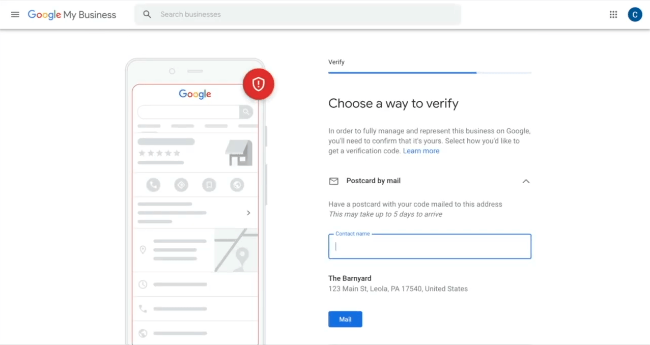 A screenshot of a google page with a phone in the foreground.