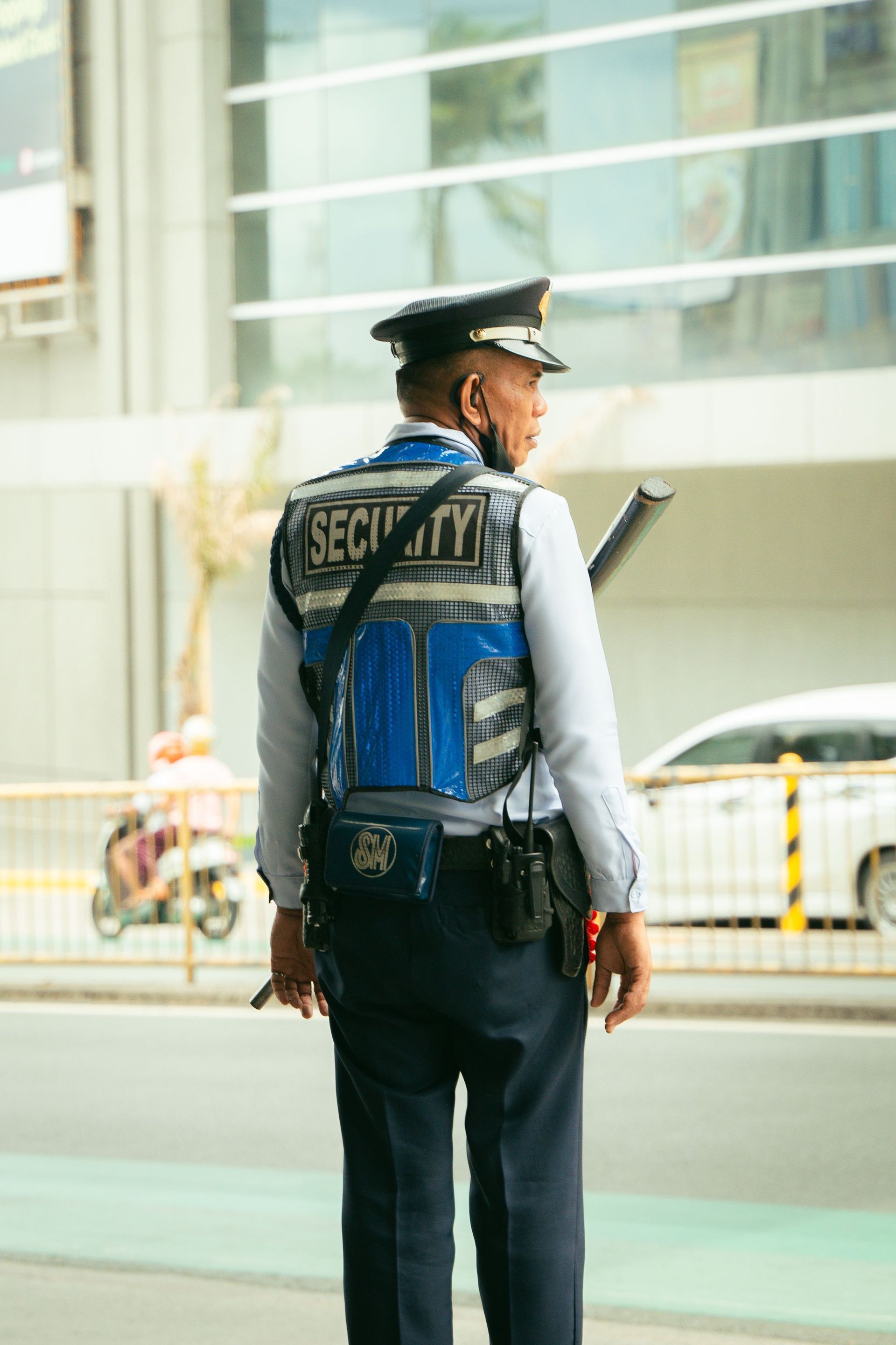 a man with a holster on his belt 