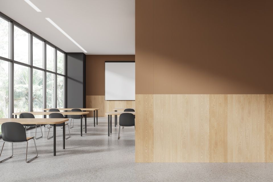 Classroom wall partition
