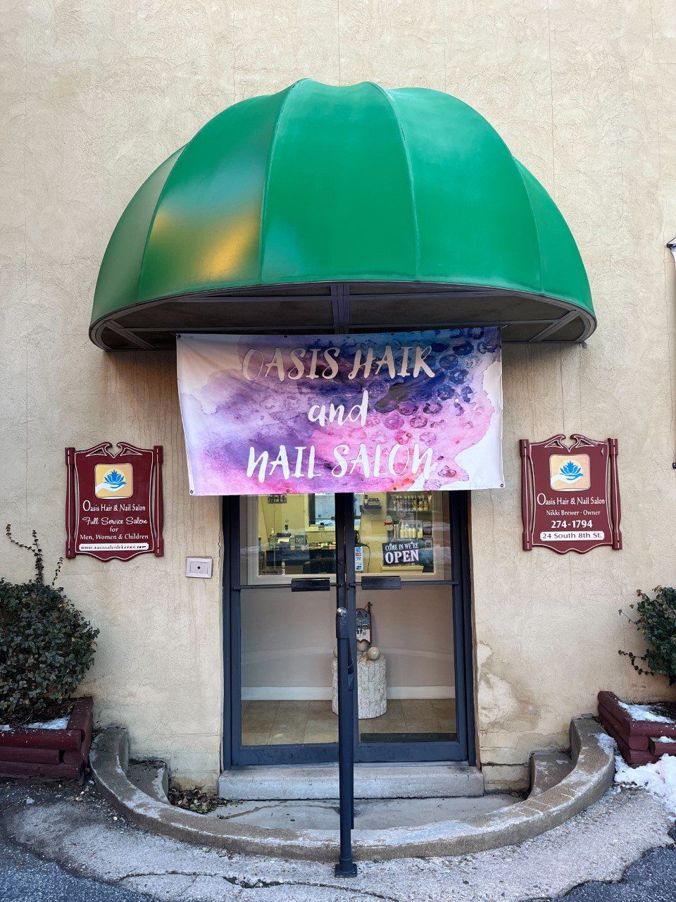 Store Front — Lebanon, PA — Oasis Hair and Nail Salon