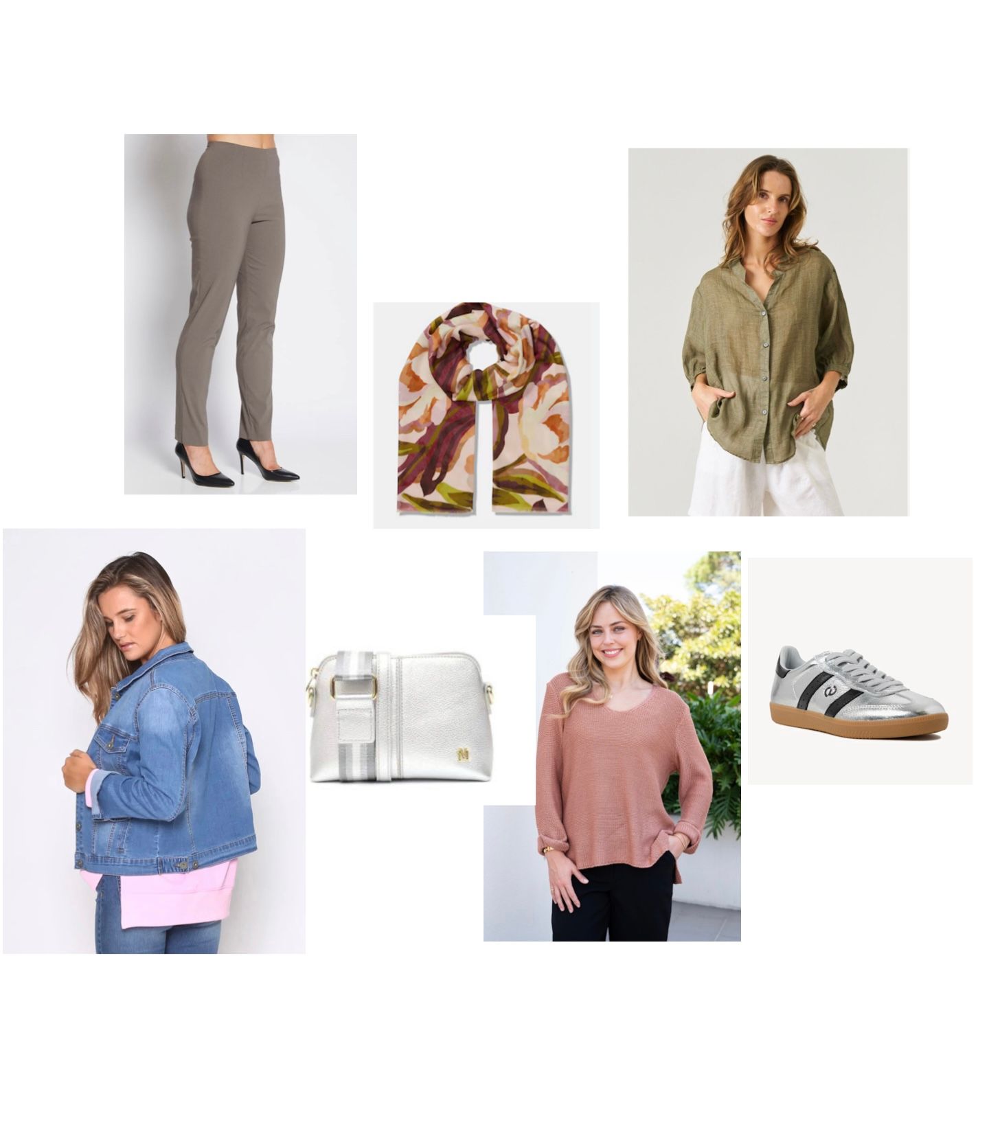 Woman is Wearing a Denim Jacket and a Pink Shirt — Onyx Poppy Boutique in Buderim, QLD