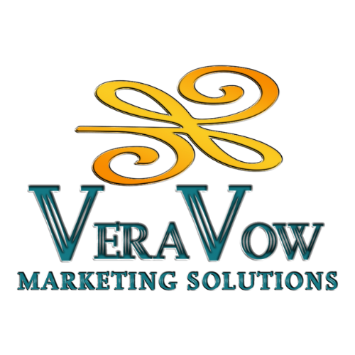 Vera wow marketing solutions logo on a white background