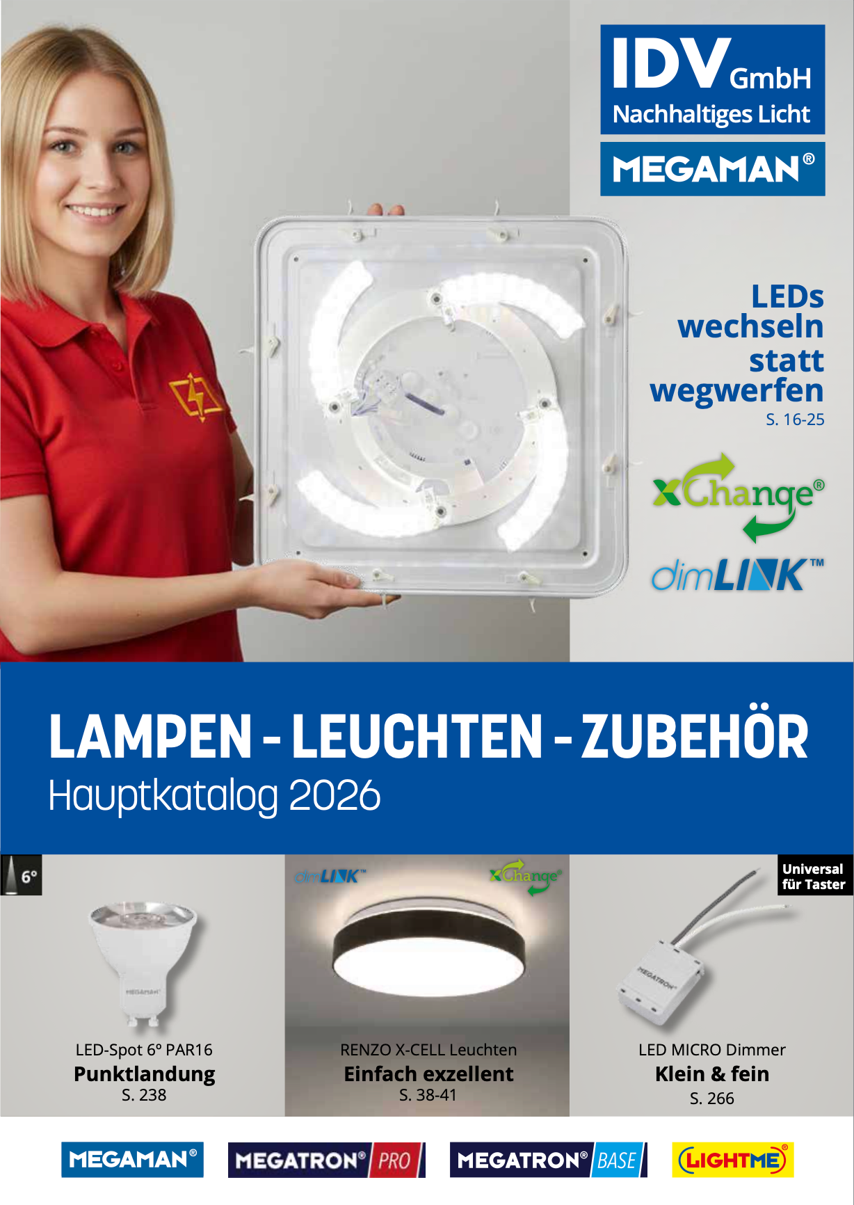 Megaman / Megatron / LightMe – LED Lampen & Leuchten – Katalog 2025
