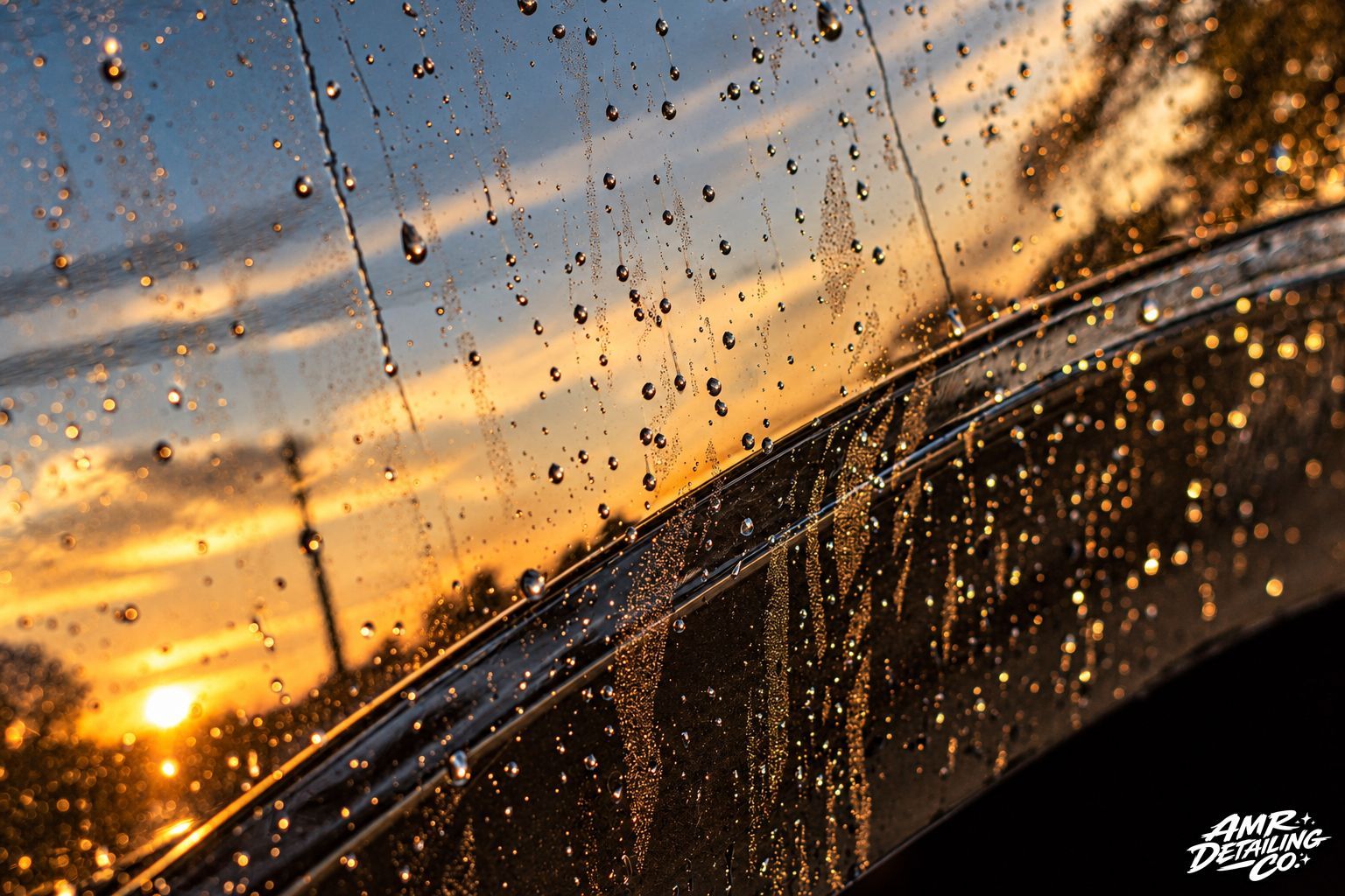 Ceramic coating hydrophobic water beading on 2026 Escalade-V
