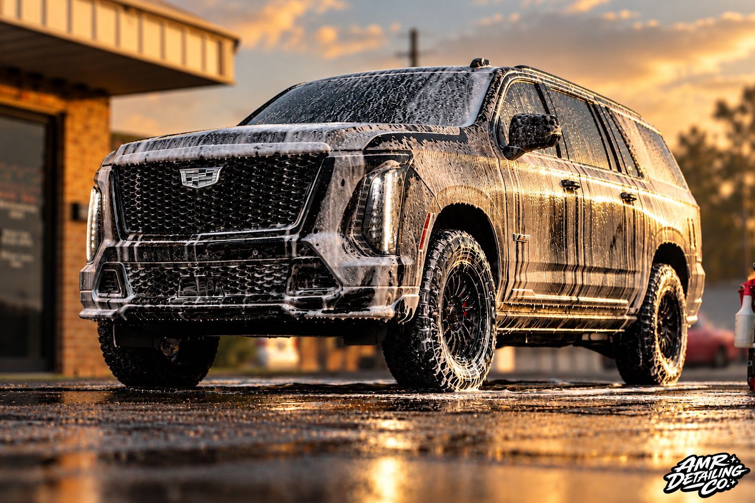 2026 Cadillac Escalade-V exterior detailing and foam wash