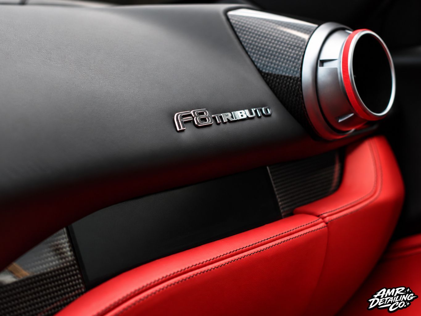 Ferrari F8 Interior ceramic coating package by AMR Detailing Co.  in Kenner, LA